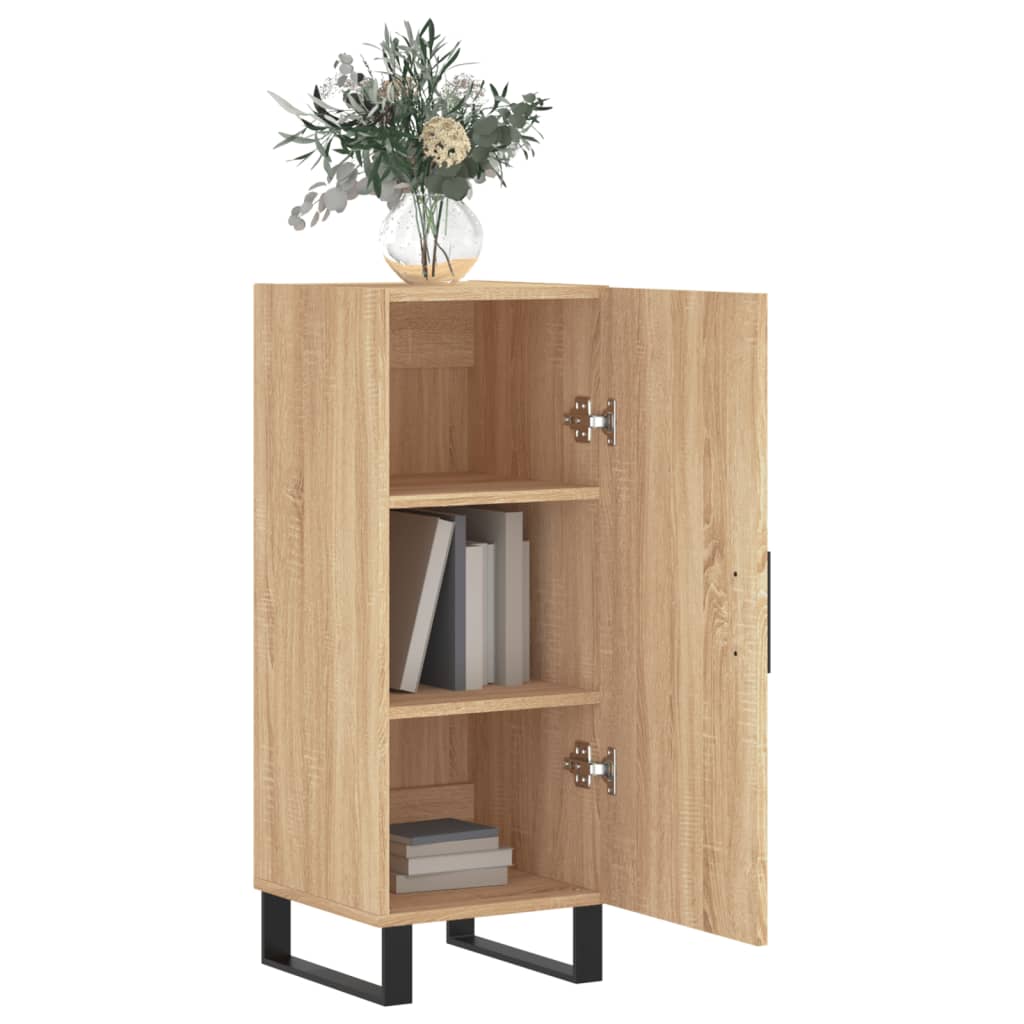 Buffet 34,5x34x90 cm en bois travaillé