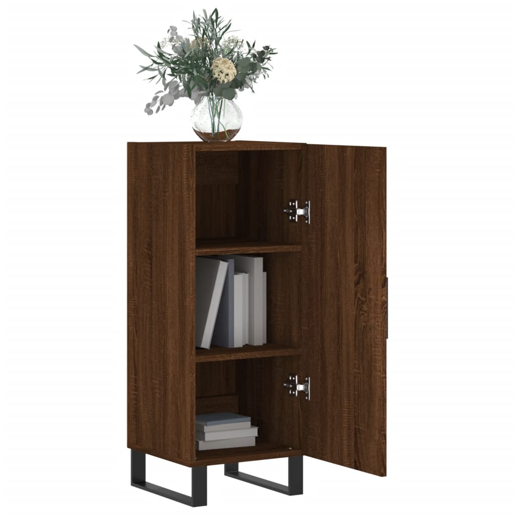 Buffet 34,5x34x90 cm en bois travaillé