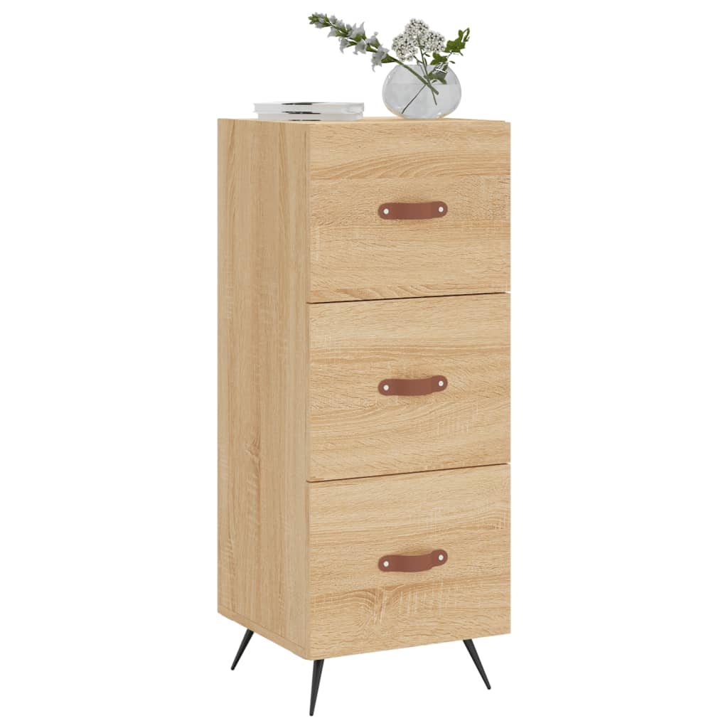 Buffet 34,5x34x90 cm en bois travaillé