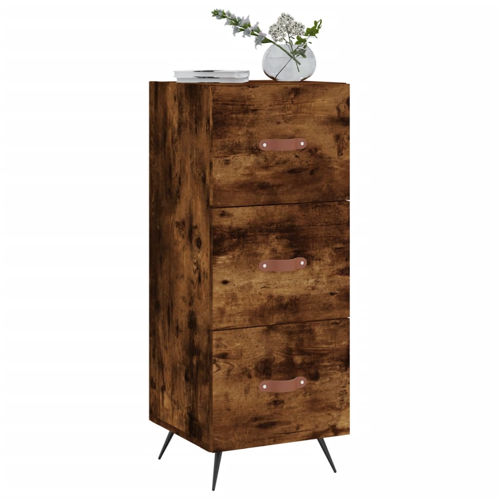 Buffet 34,5x34x90 cm en bois travaillé