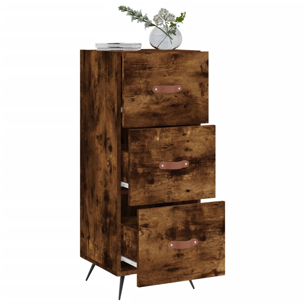 Buffet 34,5x34x90 cm en bois travaillé