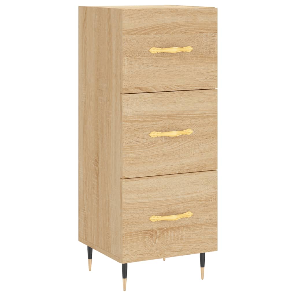 Buffet 34,5x34x90 cm en bois travaillé