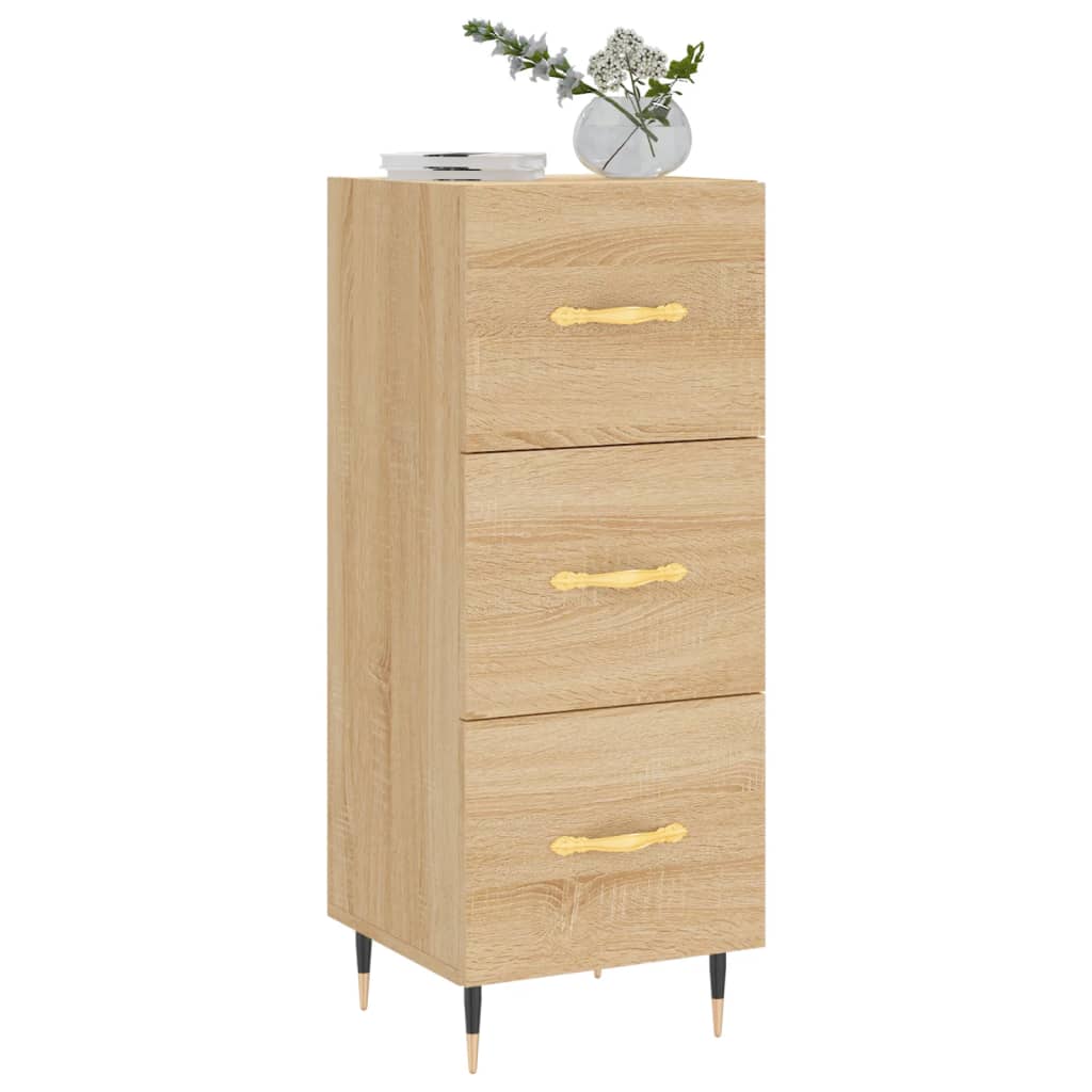 Buffet 34,5x34x90 cm en bois travaillé