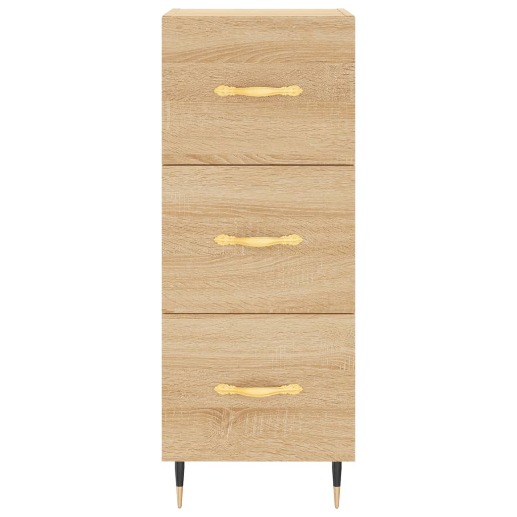 Buffet 34,5x34x90 cm en bois travaillé