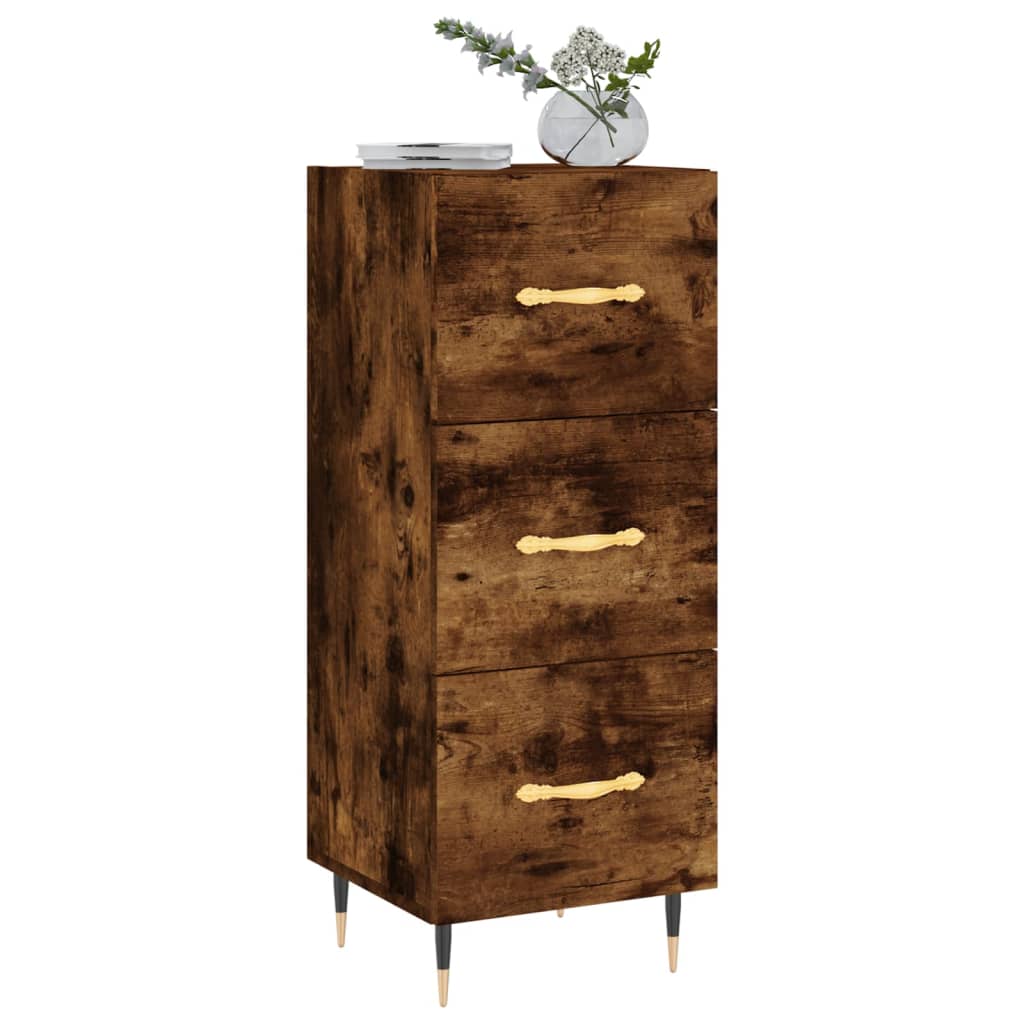 Buffet 34,5x34x90 cm en bois travaillé