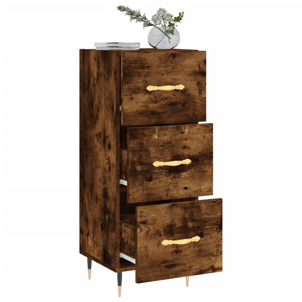 Buffet 34,5x34x90 cm en bois travaillé