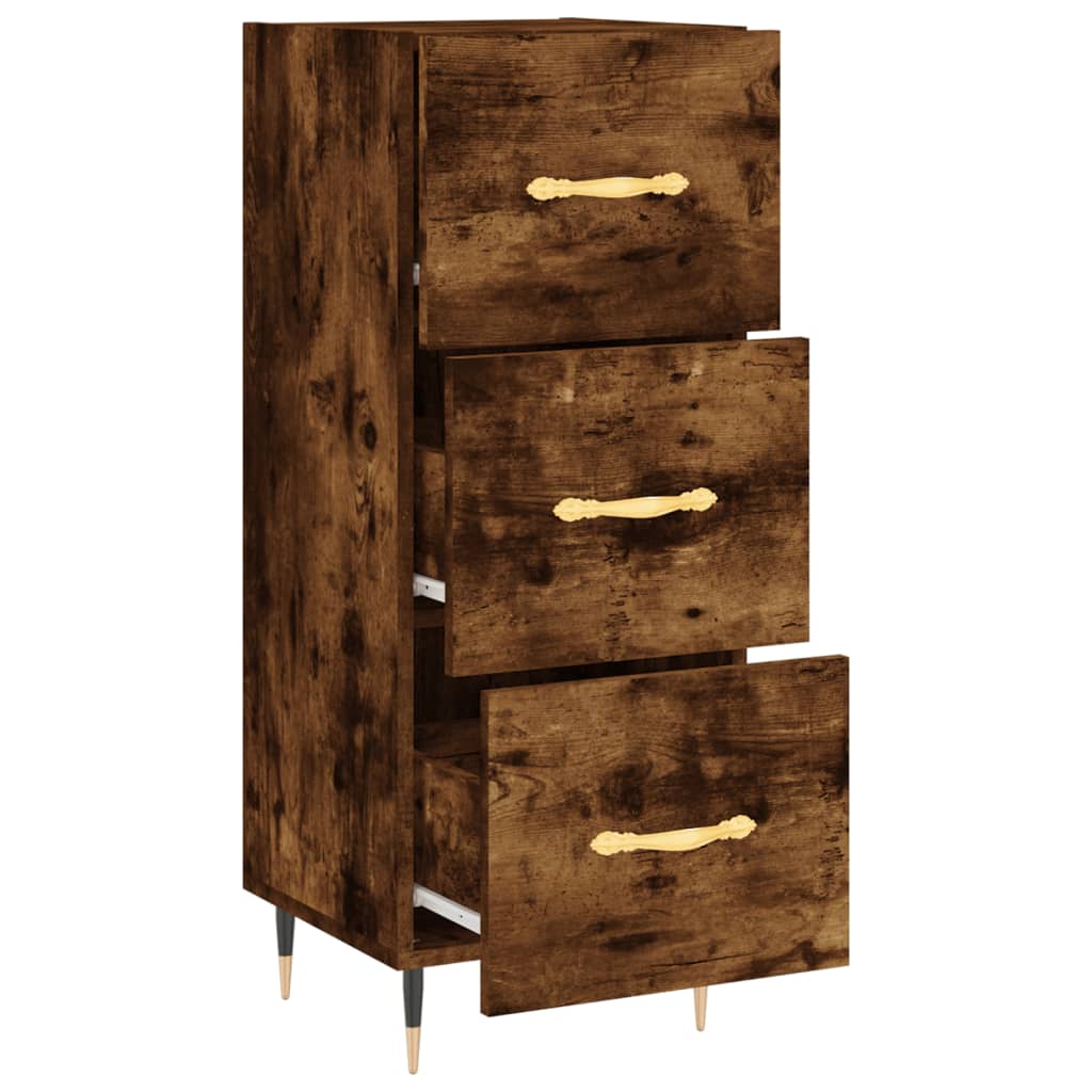 Buffet 34,5x34x90 cm en bois travaillé