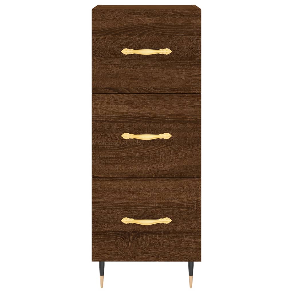 Buffet 34,5x34x90 cm en bois travaillé