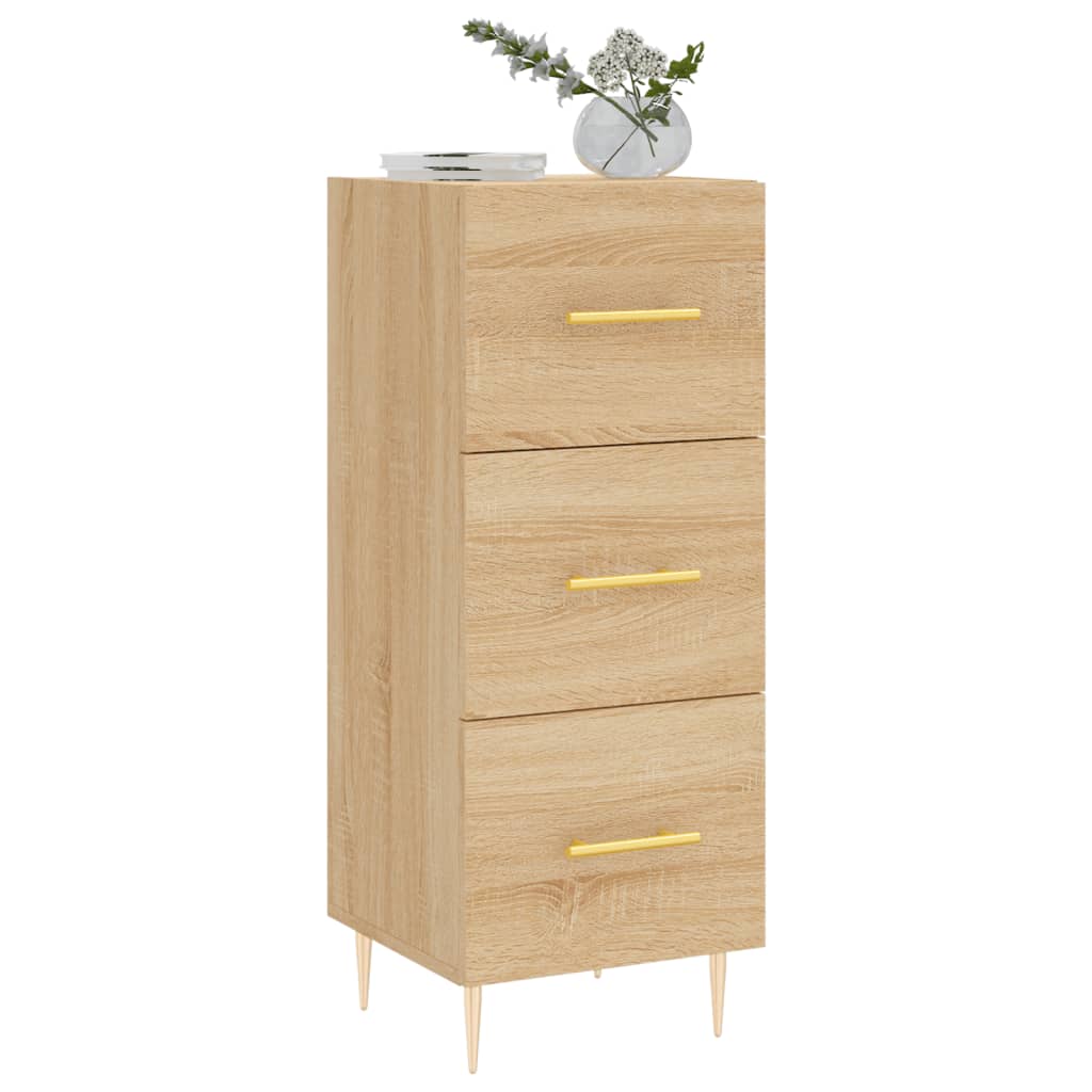 Buffet 34,5x34x90 cm en bois travaillé