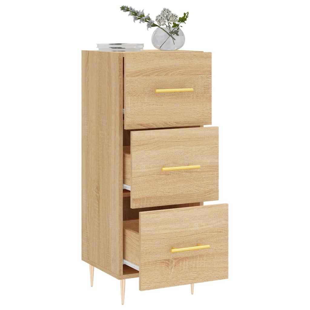 Buffet 34,5x34x90 cm en bois travaillé