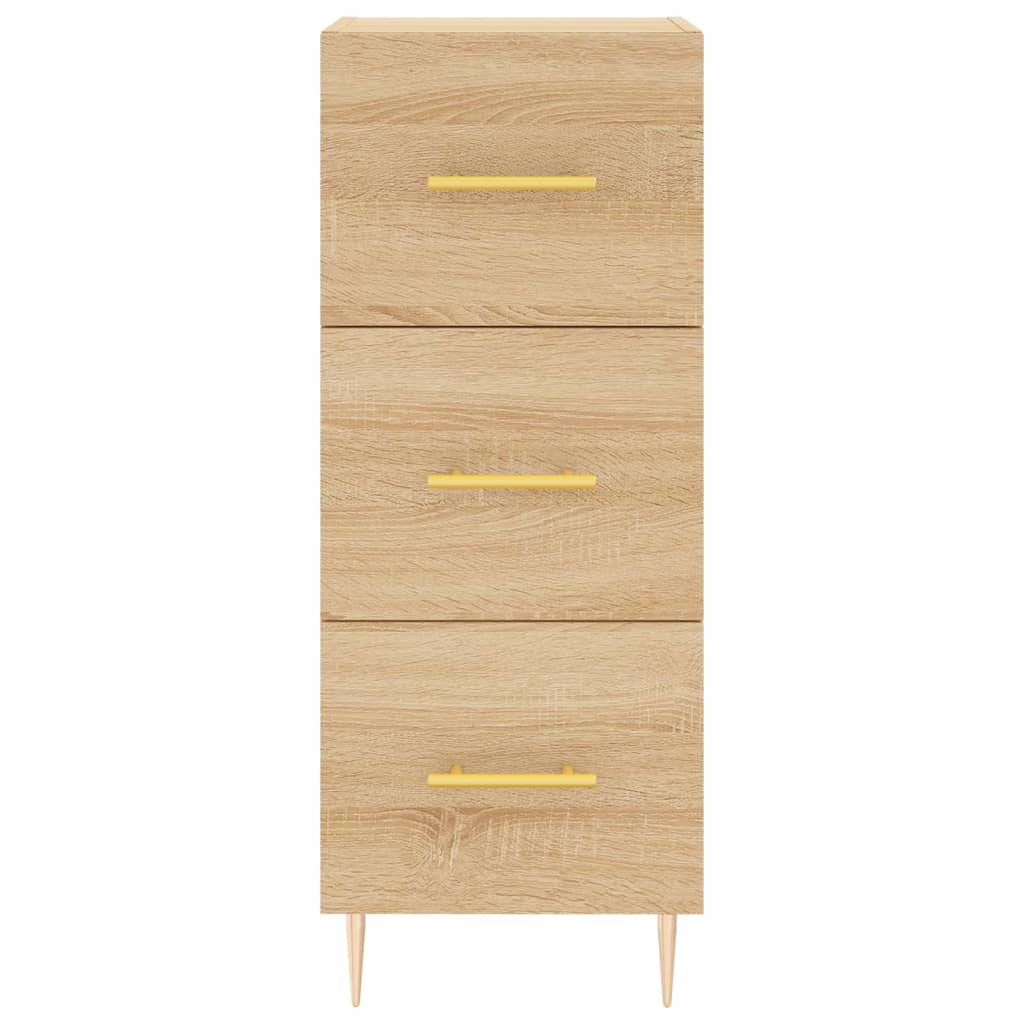 Buffet 34,5x34x90 cm en bois travaillé