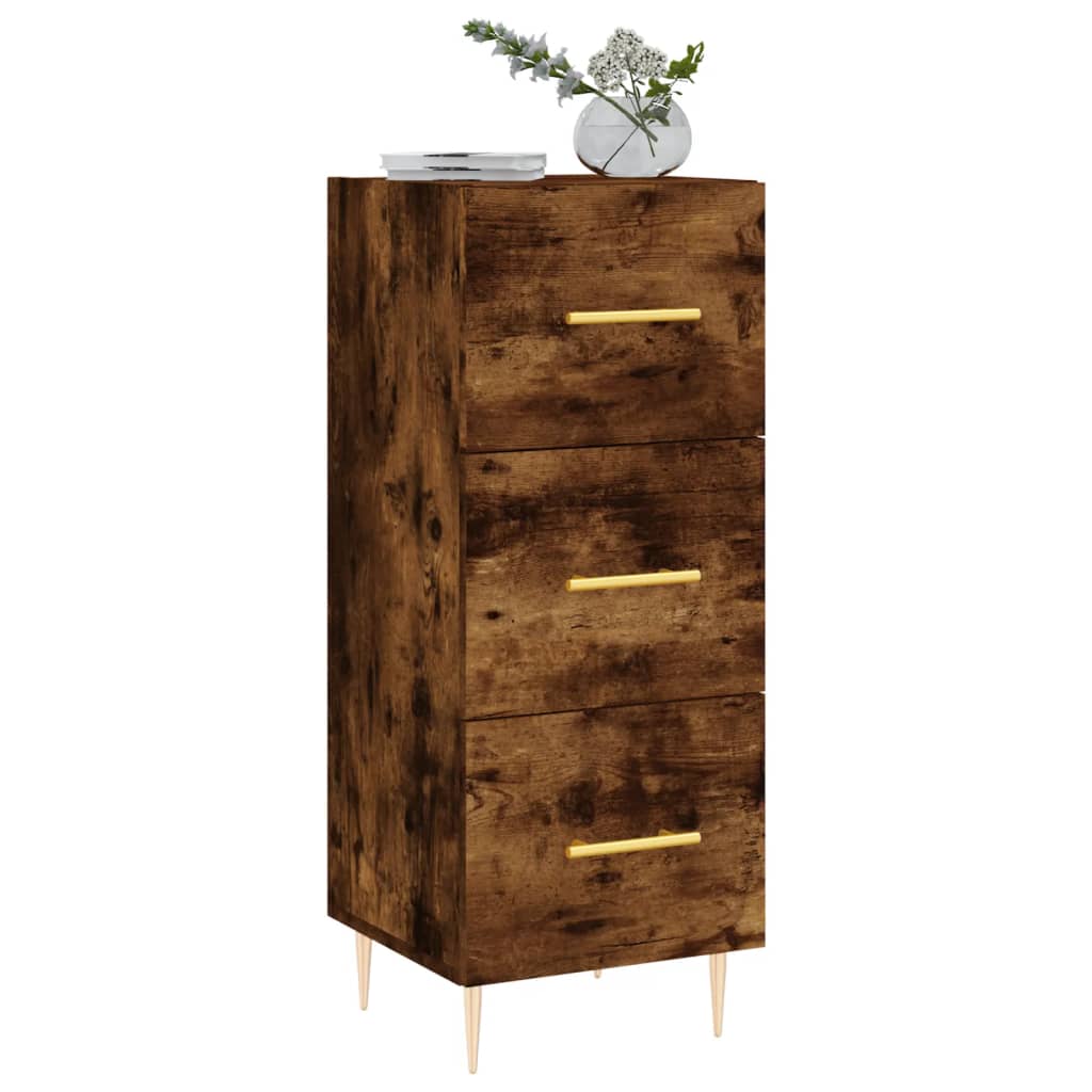 Buffet 34,5x34x90 cm en bois travaillé