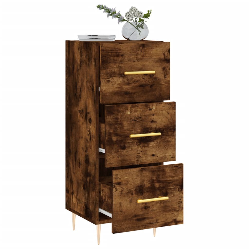 Buffet 34,5x34x90 cm en bois travaillé