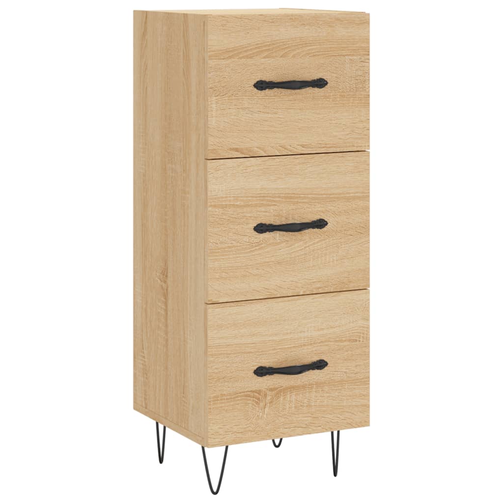 Buffet 34,5x34x90 cm en bois travaillé