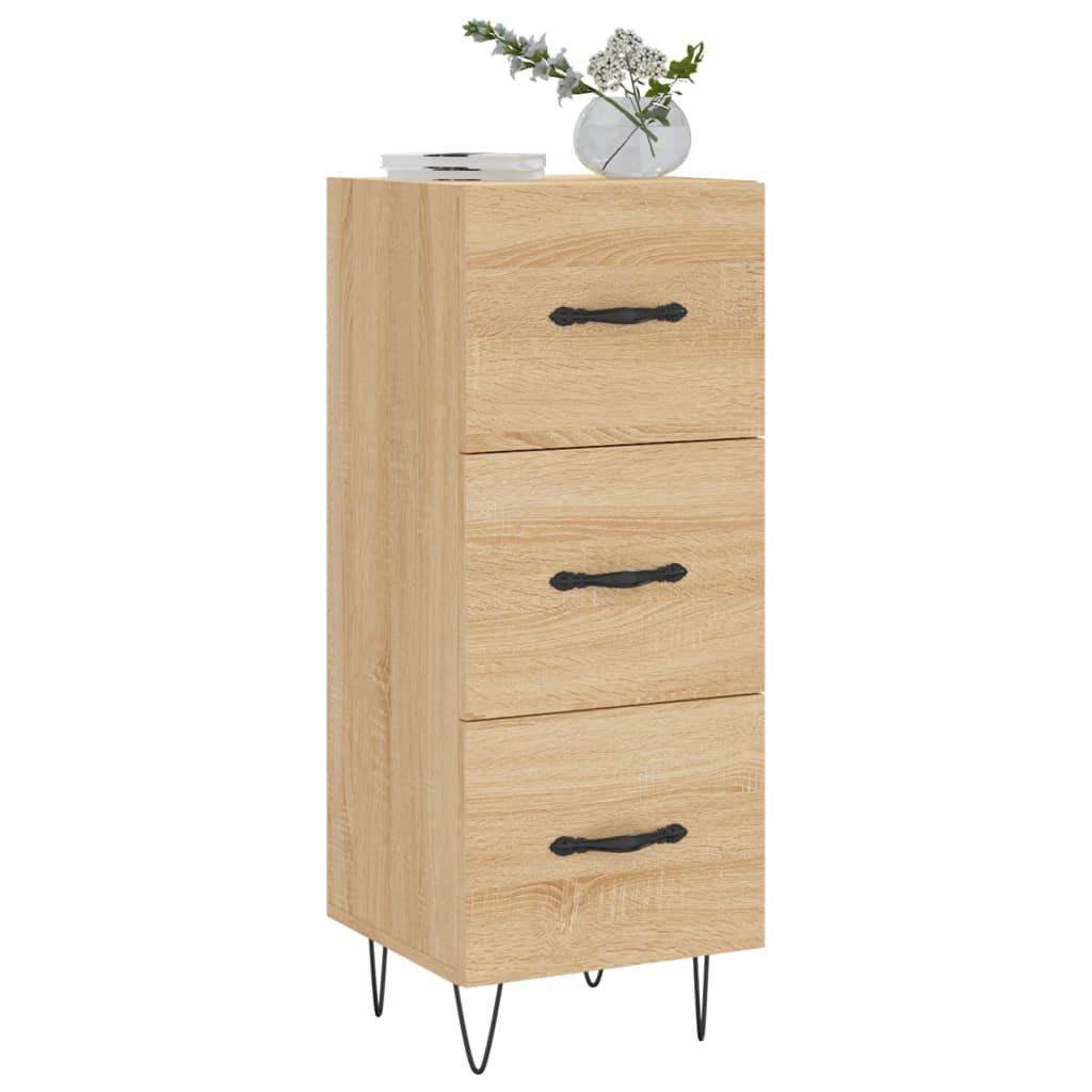 Buffet 34,5x34x90 cm en bois travaillé