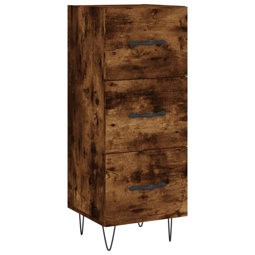 Buffet 34,5x34x90 cm en bois travaillé