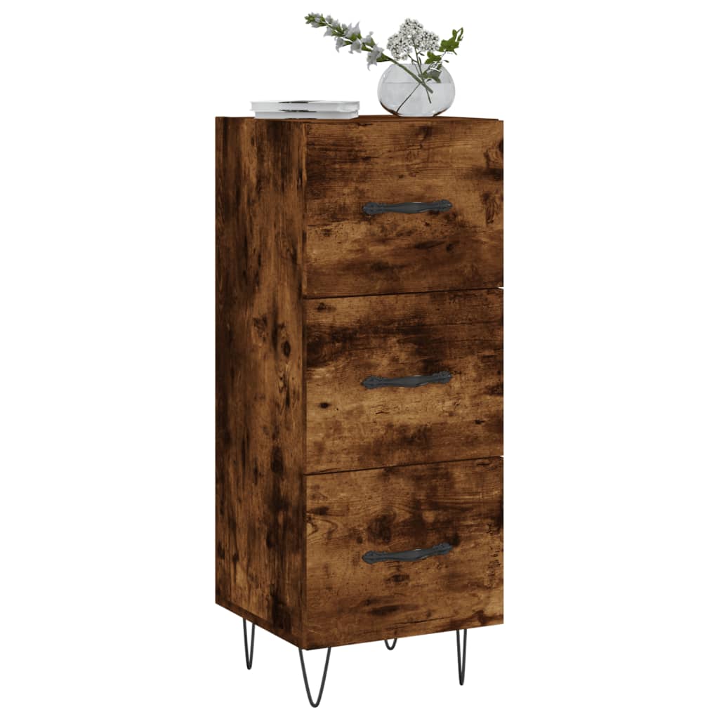 Buffet 34,5x34x90 cm en bois travaillé