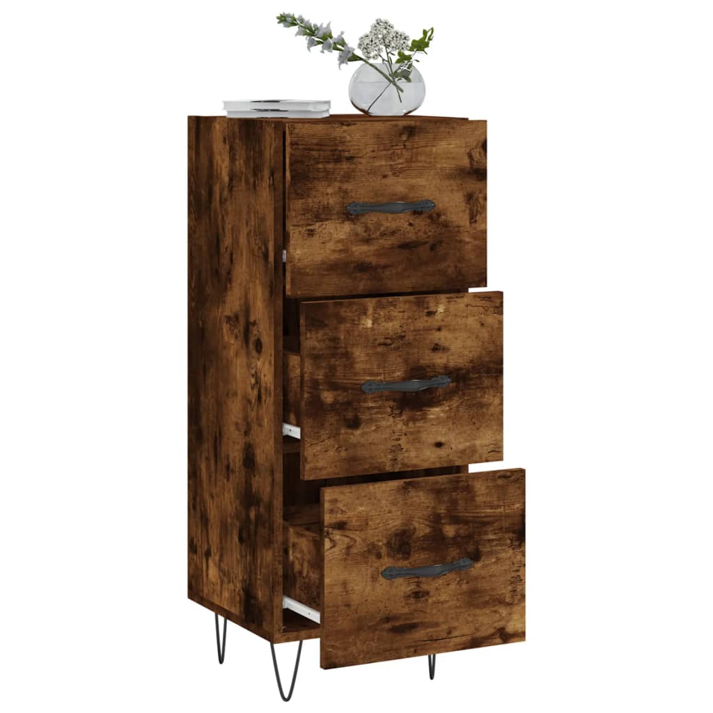 Buffet 34,5x34x90 cm en bois travaillé