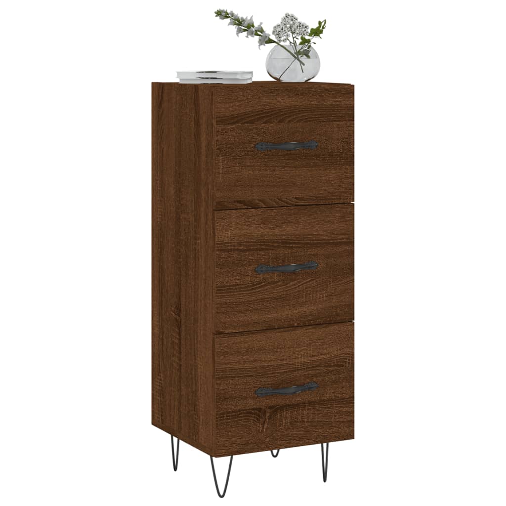 Buffet 34,5x34x90 cm en bois travaillé