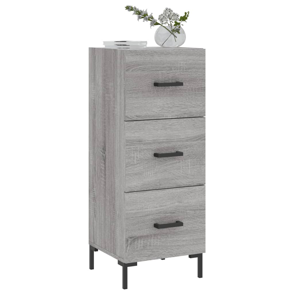 Dressoir 34,5x34x90 cm bewerkt hout eikenkleurig