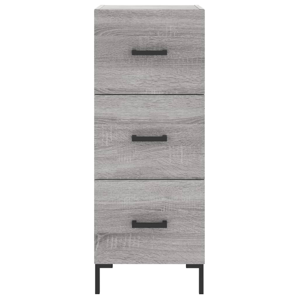 Dressoir 34,5x34x90 cm bewerkt hout eikenkleurig