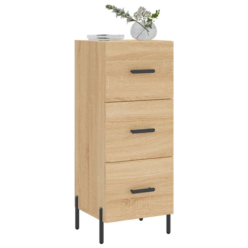 Buffet 34,5x34x90 cm en bois travaillé