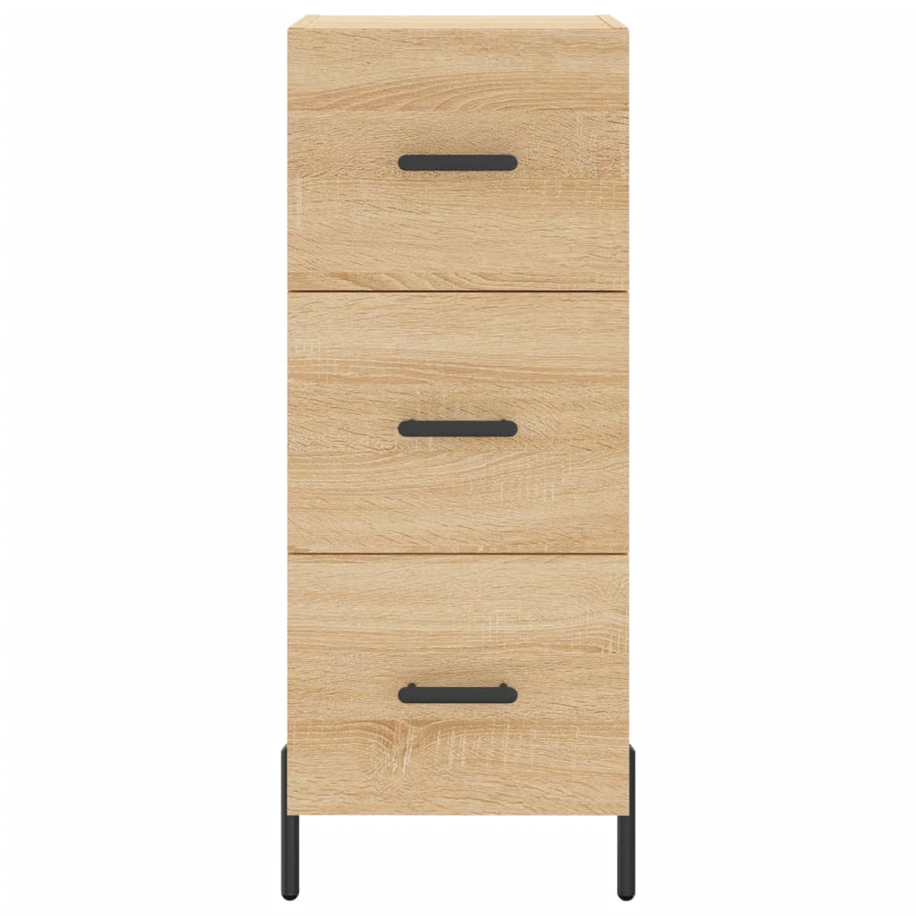 Buffet 34,5x34x90 cm en bois travaillé