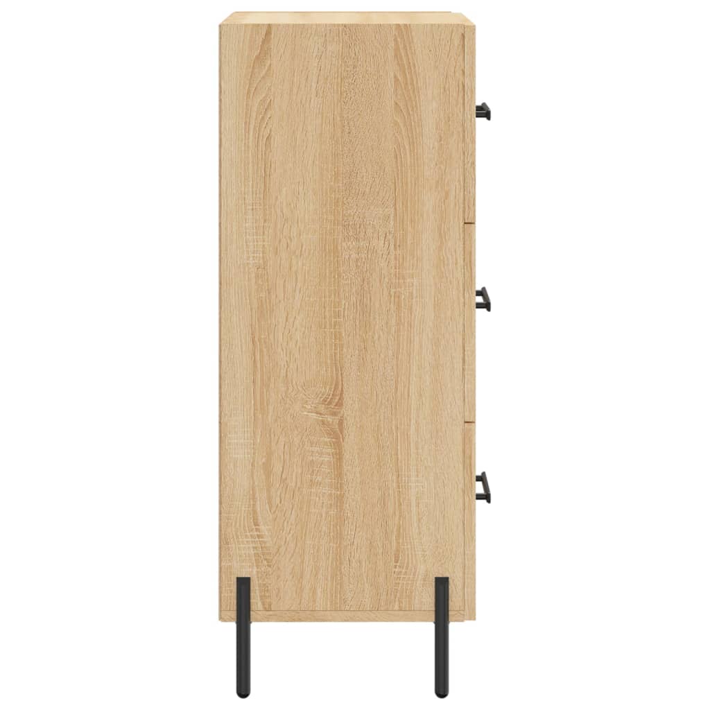 Buffet 34,5x34x90 cm en bois travaillé