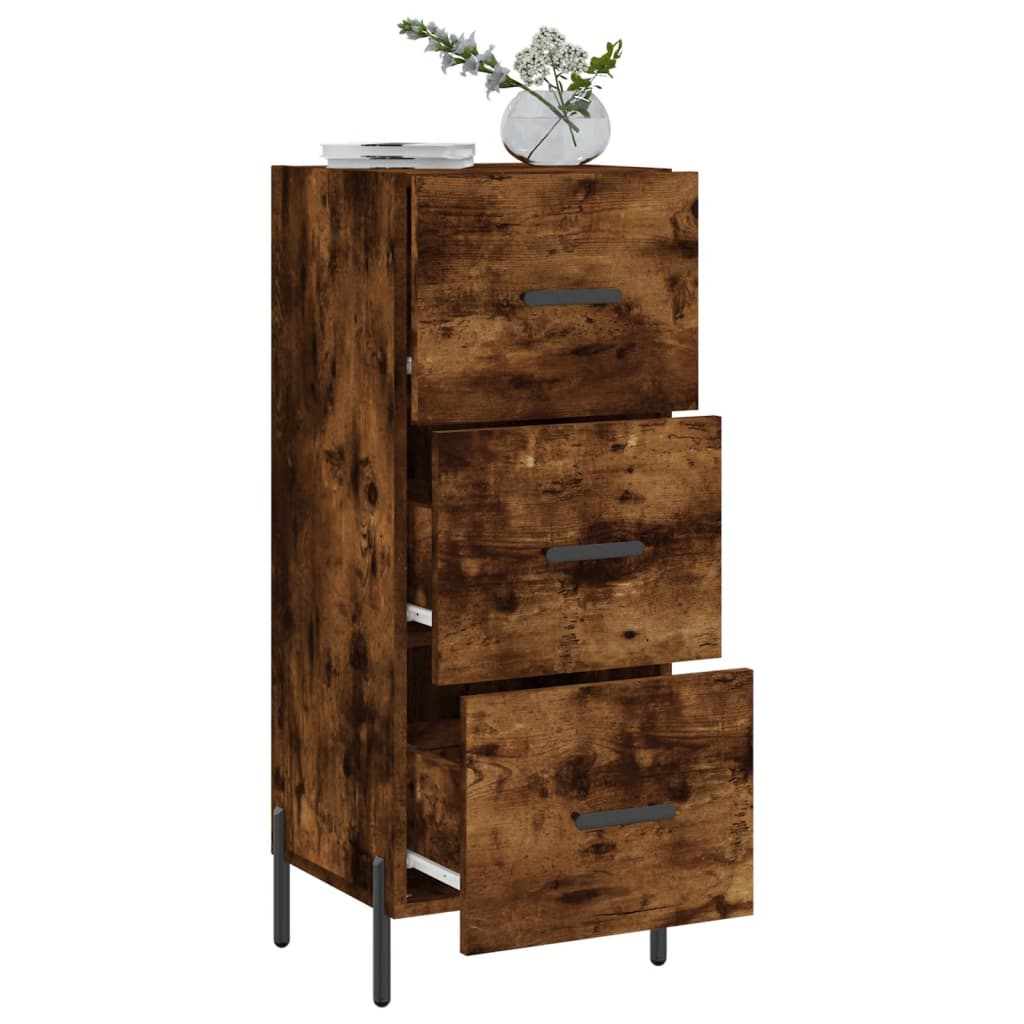 Buffet 34,5x34x90 cm en bois travaillé