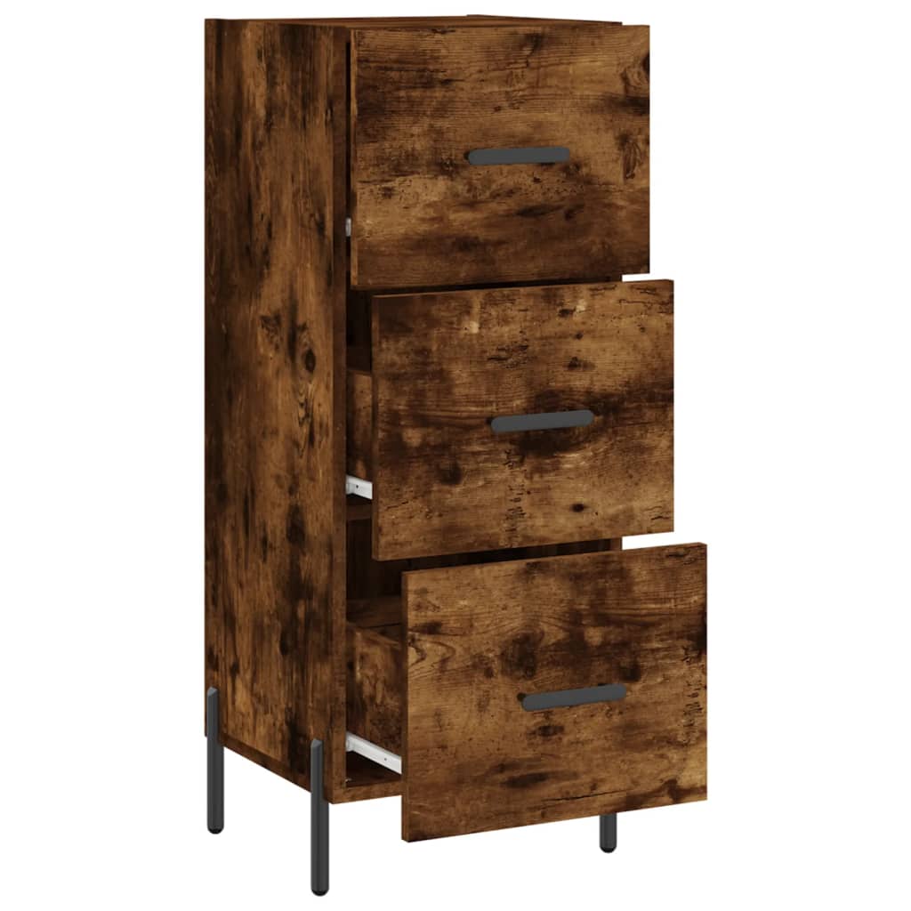 Buffet 34,5x34x90 cm en bois travaillé