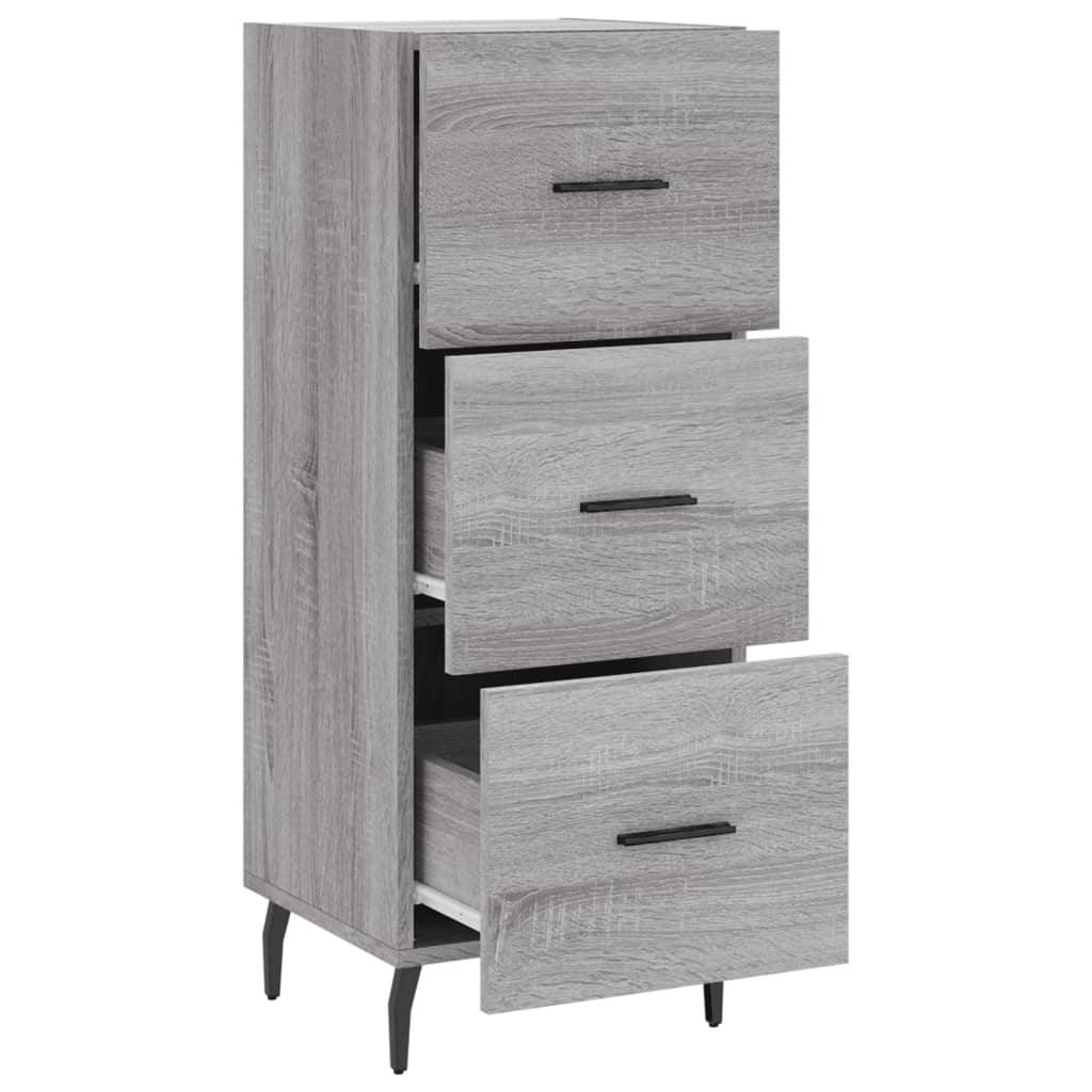 Dressoir 34,5x34x90 cm bewerkt hout eikenkleurig