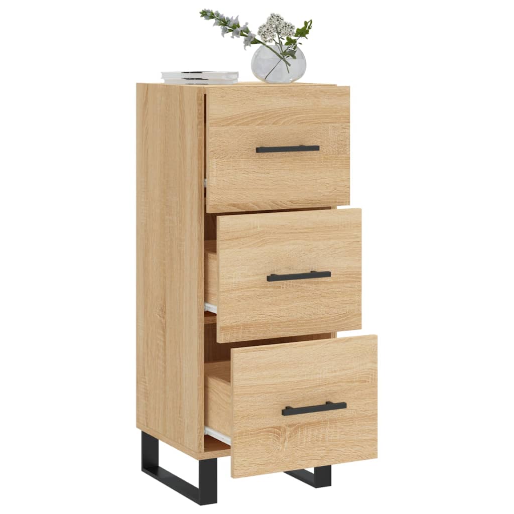 Buffet 34,5x34x90 cm en bois travaillé