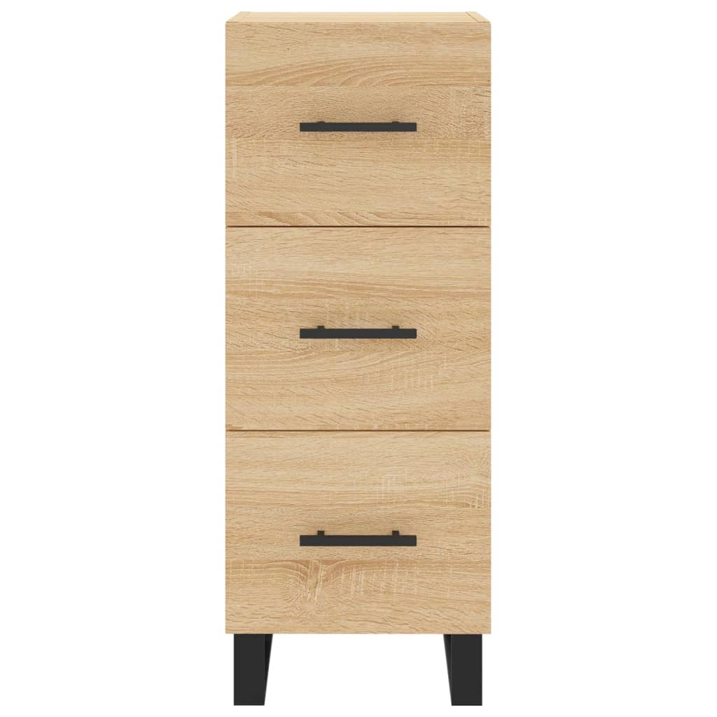 Buffet 34,5x34x90 cm en bois travaillé