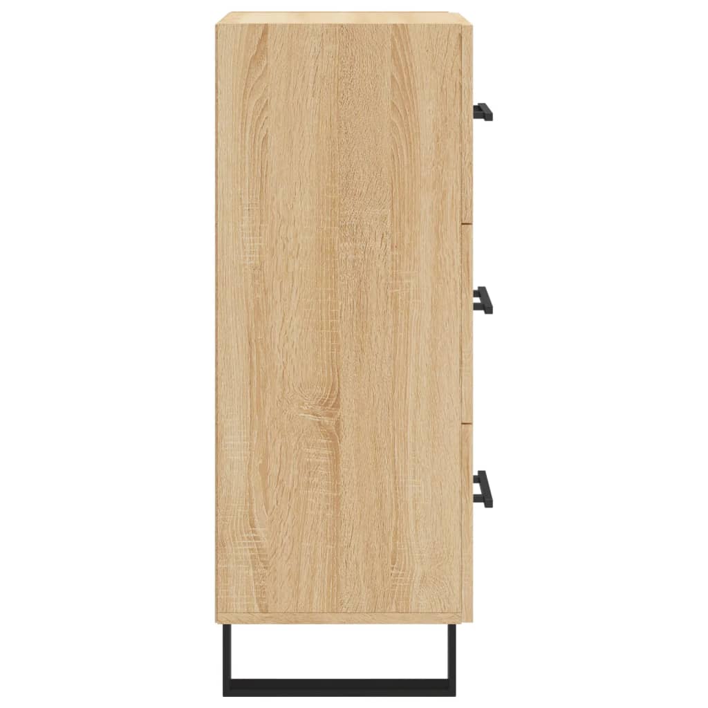 Buffet 34,5x34x90 cm en bois travaillé