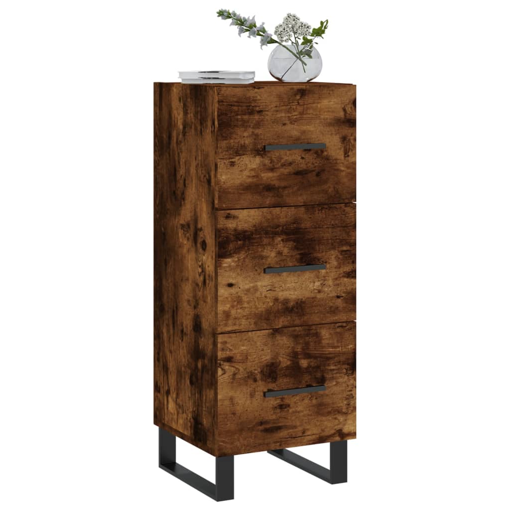 Buffet 34,5x34x90 cm en bois travaillé