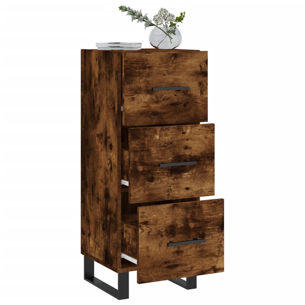 Buffet 34,5x34x90 cm en bois travaillé