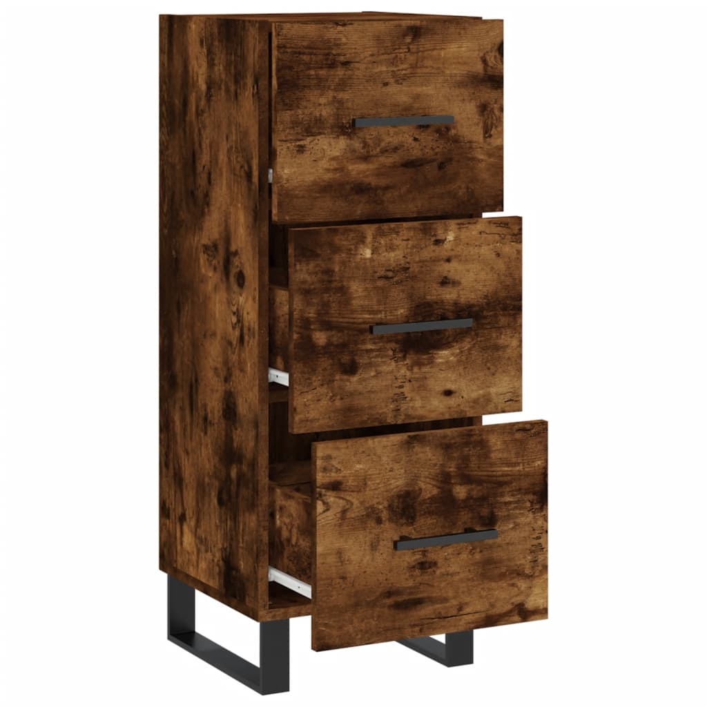 Buffet 34,5x34x90 cm en bois travaillé