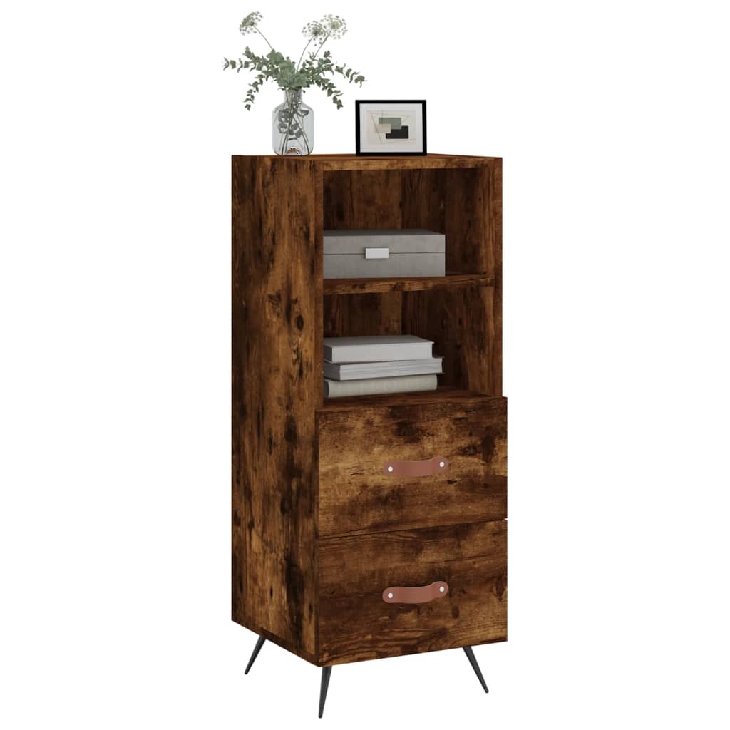 Buffet 34,5x34x90 cm en bois travaillé