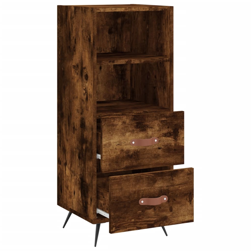 Buffet 34,5x34x90 cm en bois travaillé