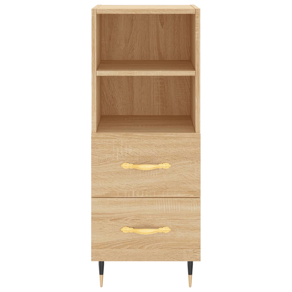 Buffet 34,5x34x90 cm en bois travaillé