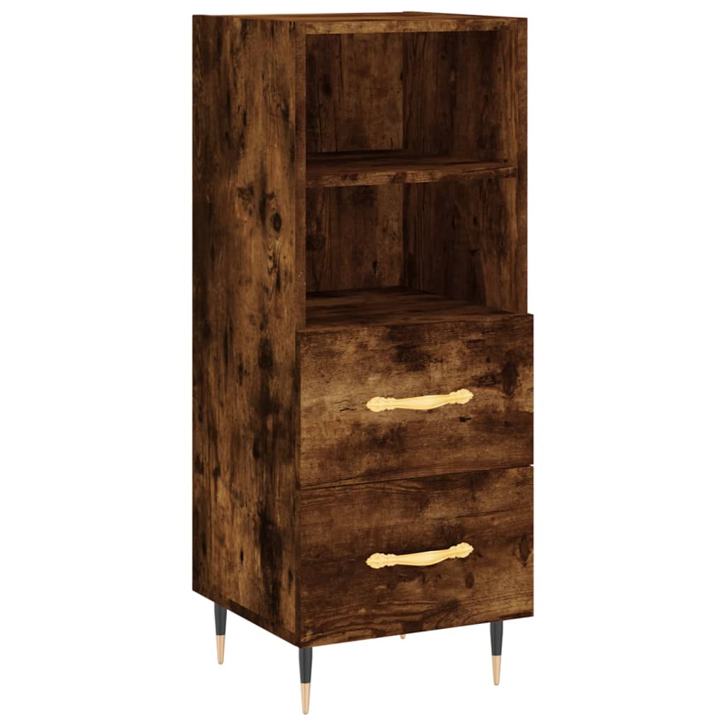 Buffet 34,5x34x90 cm en bois travaillé