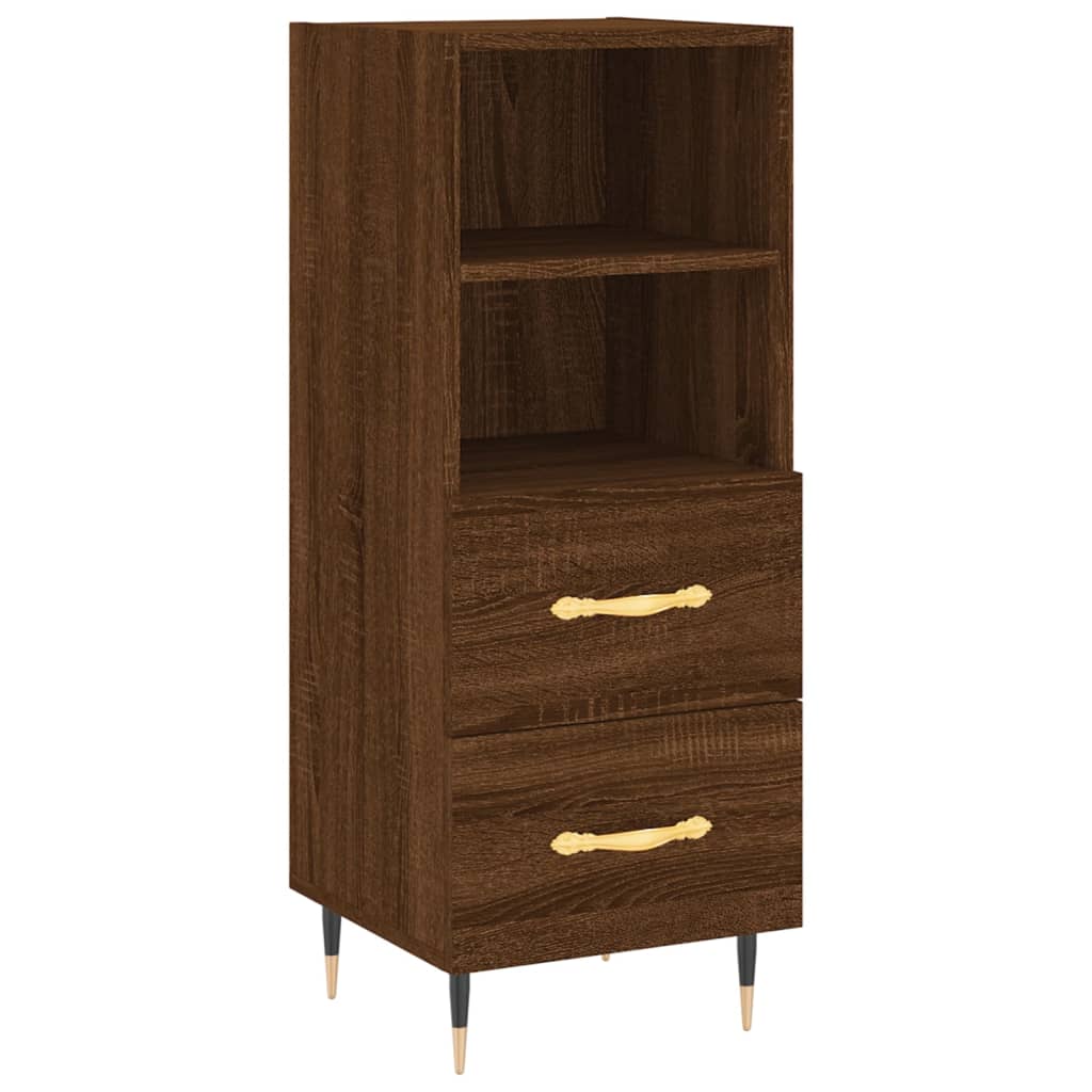 Buffet 34,5x34x90 cm en bois travaillé