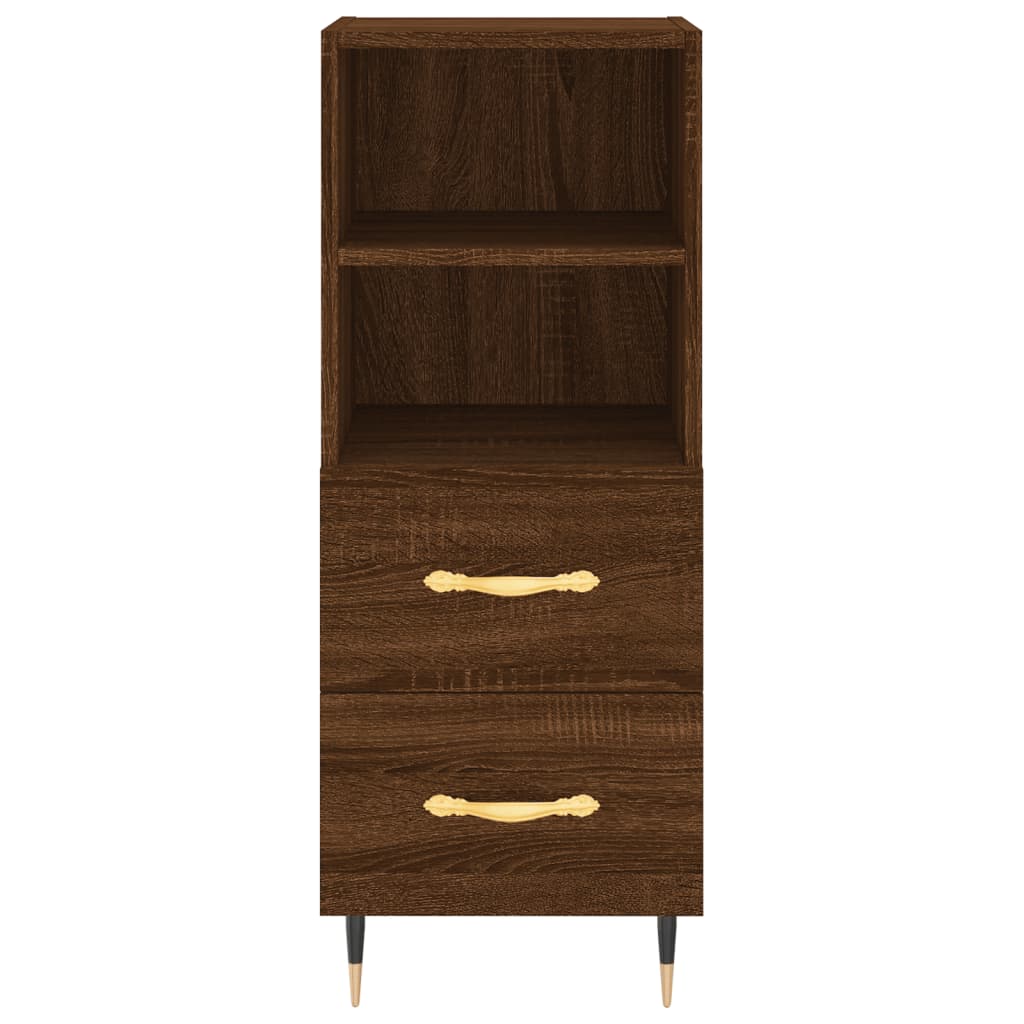 Buffet 34,5x34x90 cm en bois travaillé