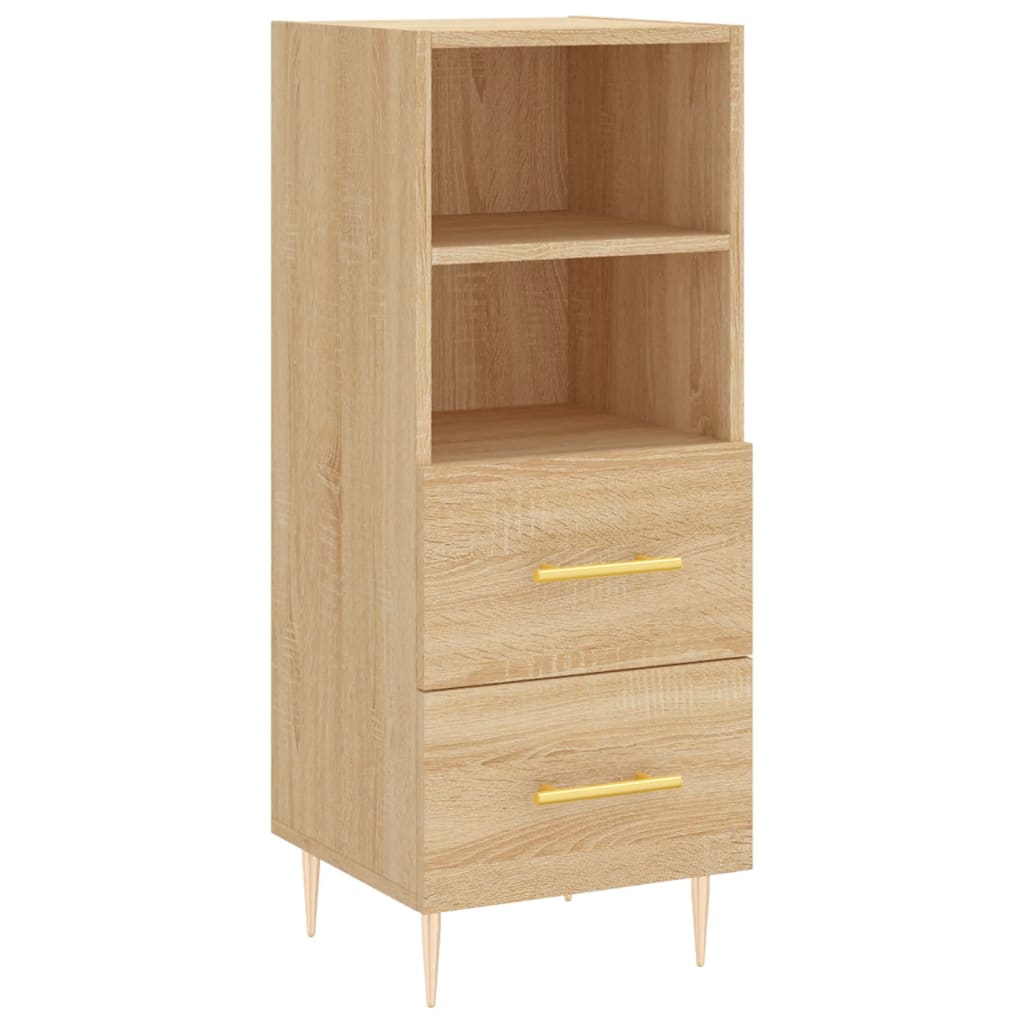 Buffet 34,5x34x90 cm en bois travaillé