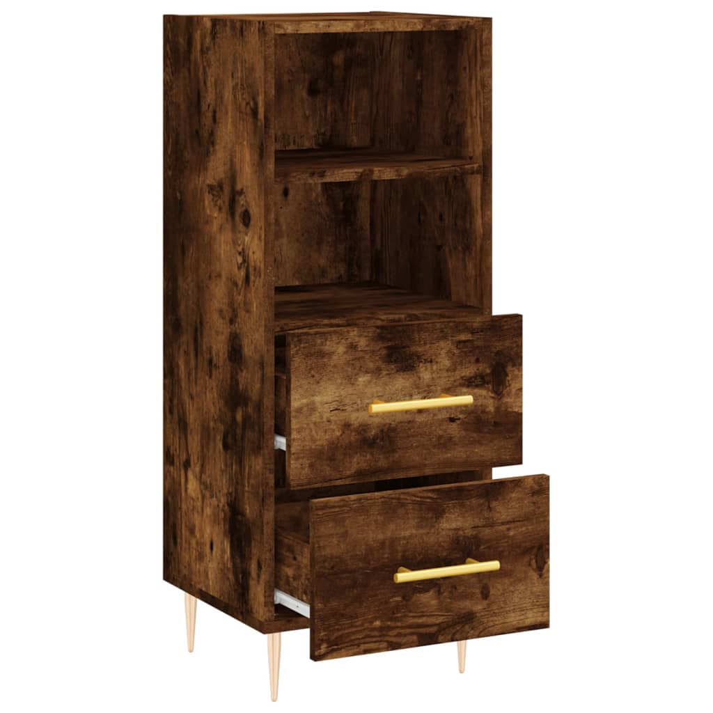 Buffet 34,5x34x90 cm en bois travaillé