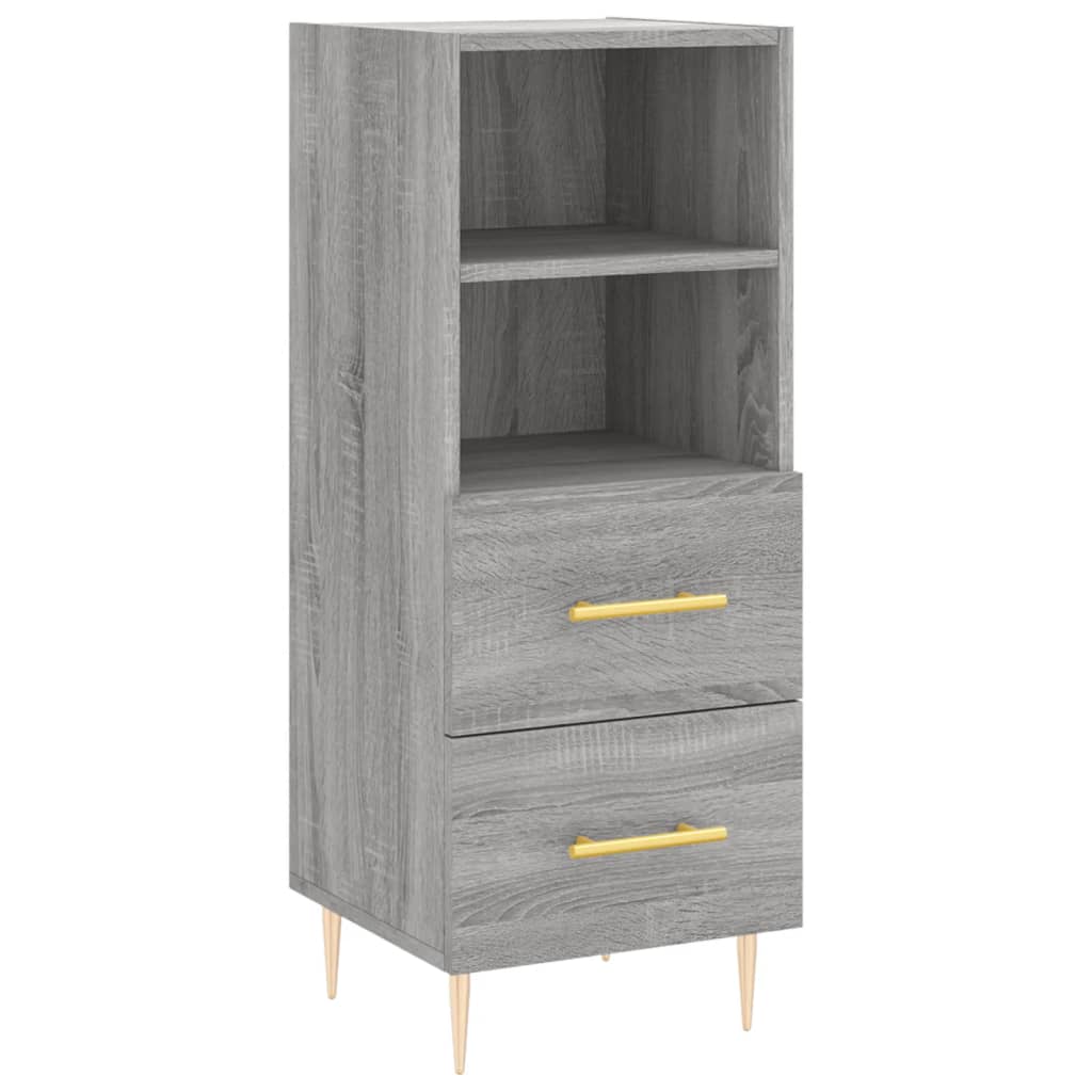 Buffet 34,5x34x90 cm en bois travaillé