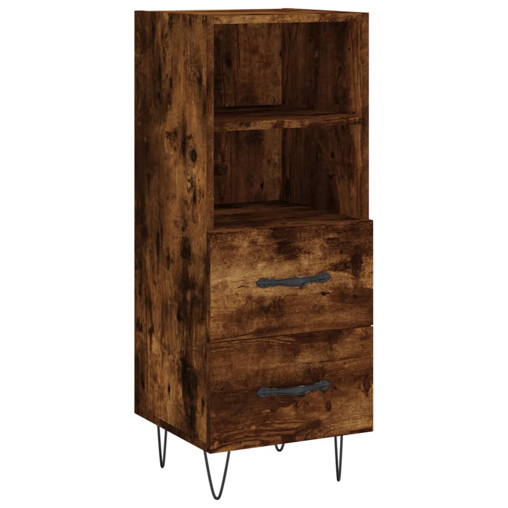 Buffet 34,5x34x90 cm en bois travaillé