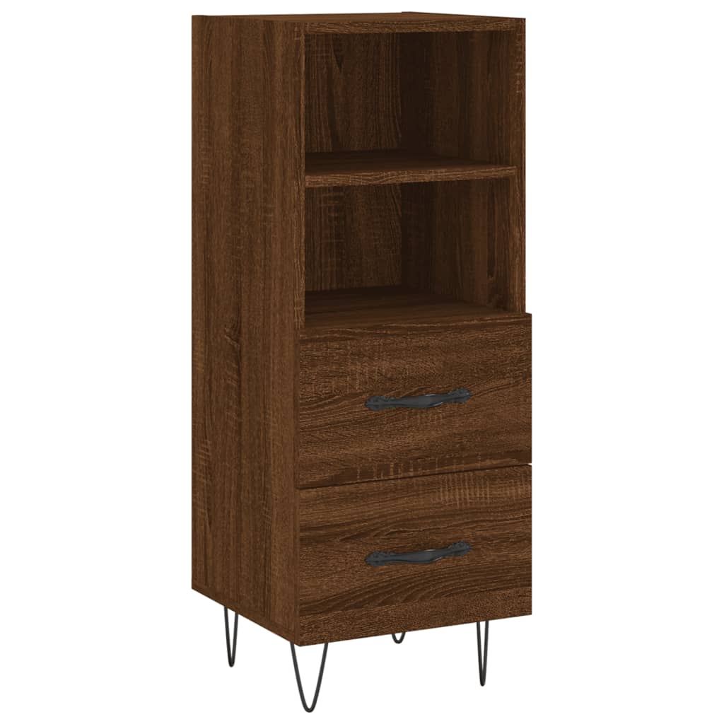 Buffet 34,5x34x90 cm en bois travaillé