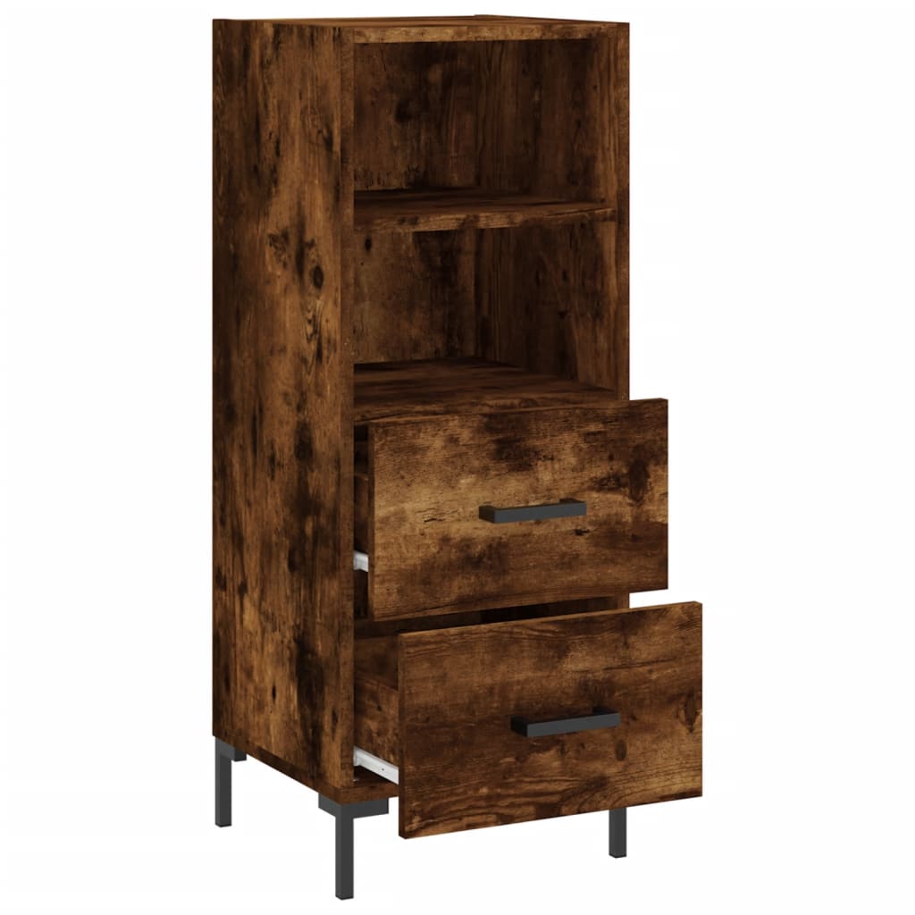 Buffet 34,5x34x90 cm en bois travaillé