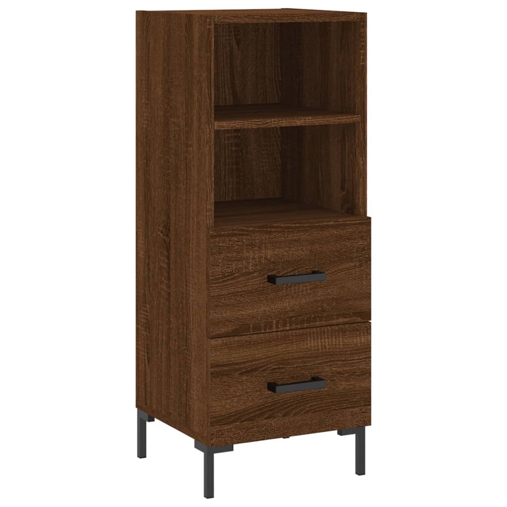 Buffet 34,5x34x90 cm en bois travaillé